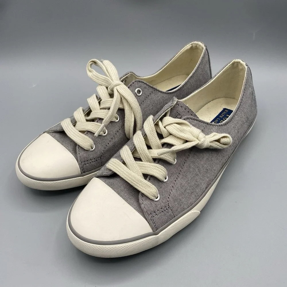 Polo Ralph Lauren Oxford Cloth Parnell Sneakers Shoes Grey Size‎ 10B